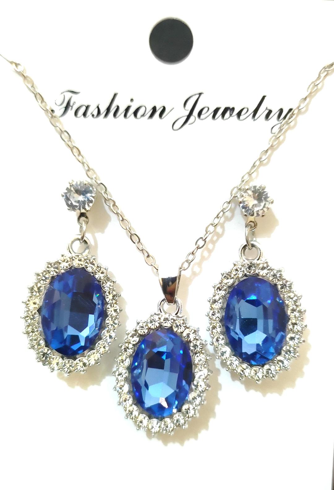 3 Piece Pendant Set Red Black Pink Blue Green White Alloy