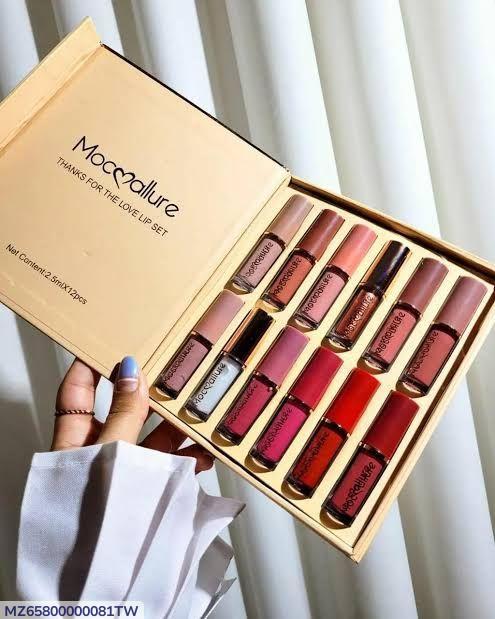 Mocollure 12-Piece Multicolor Lip Gloss Set