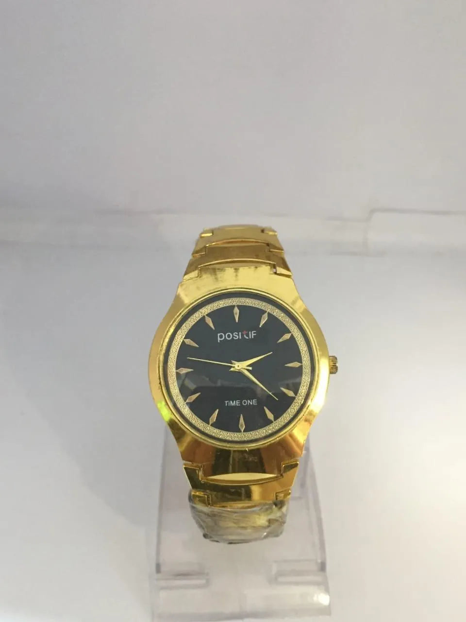 Positif Time One Gold Stainless Steel Watch for Men