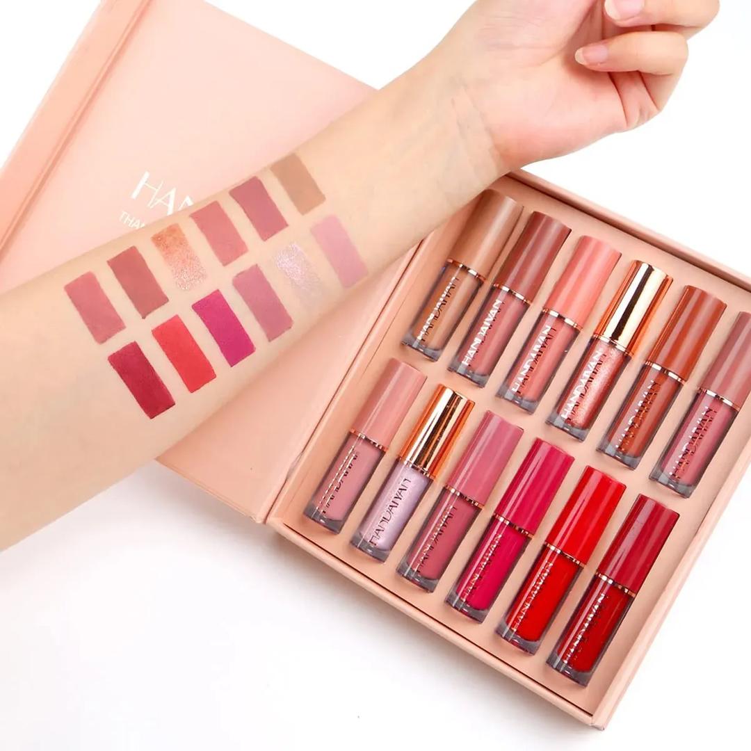 Mocollure 12-Piece Multicolor Lip Gloss Set