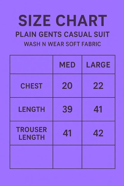Men's Black Wash & Wear Shalwar Kameez Medium to Large